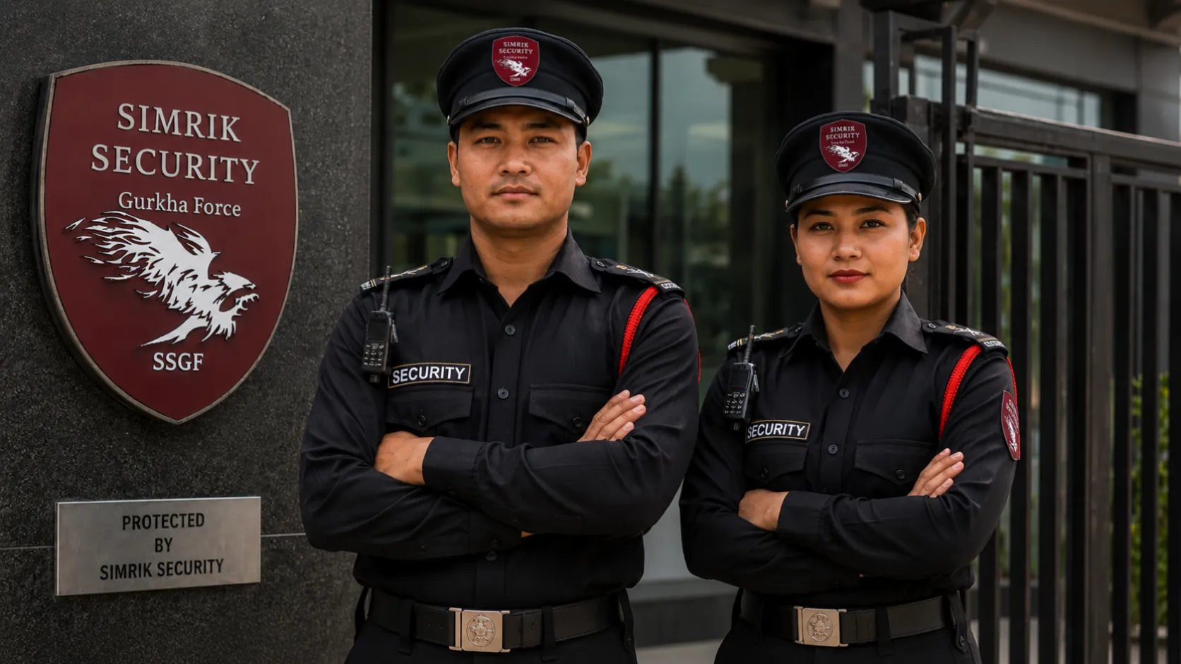 SSGF security personnel in professional uniform