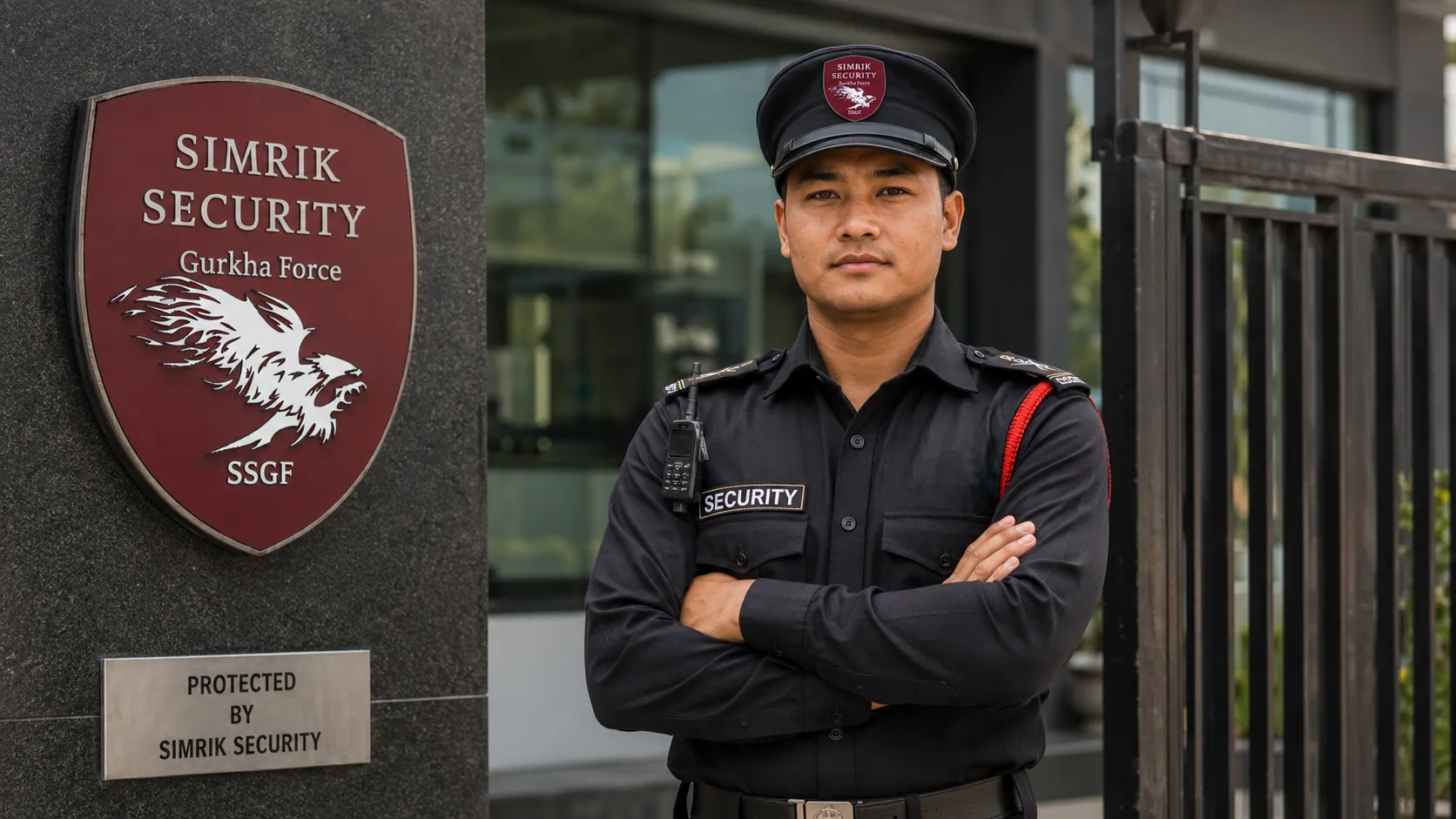 SSGF security guard on duty